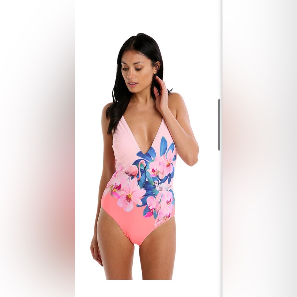 Ted Baker flamingo one piece swimsuit